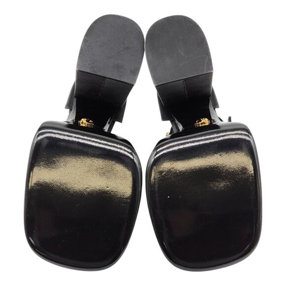 Versace Medusa Aevitas Double Platform Satin Pumps in Black EU 40 US 10 $1445 - Picture 6 of 8